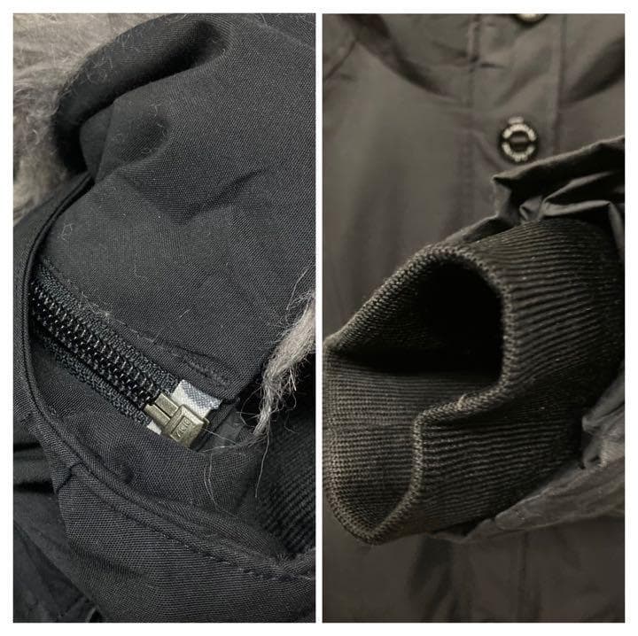 《US古着》ノースフェイス ダウンコート/ジャケット ロング丈 ロゴ刺繍