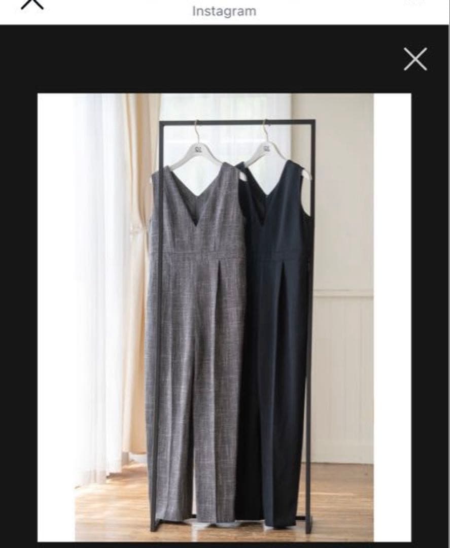 【新品未使用】sugaryuu クラシックツイードジャンプスーツ　グレーM