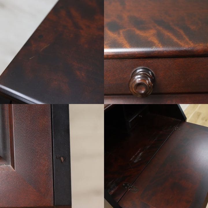 GMFS19○北海道民芸家具 ライティングビューロー デスク 机 勉強机 書斎机