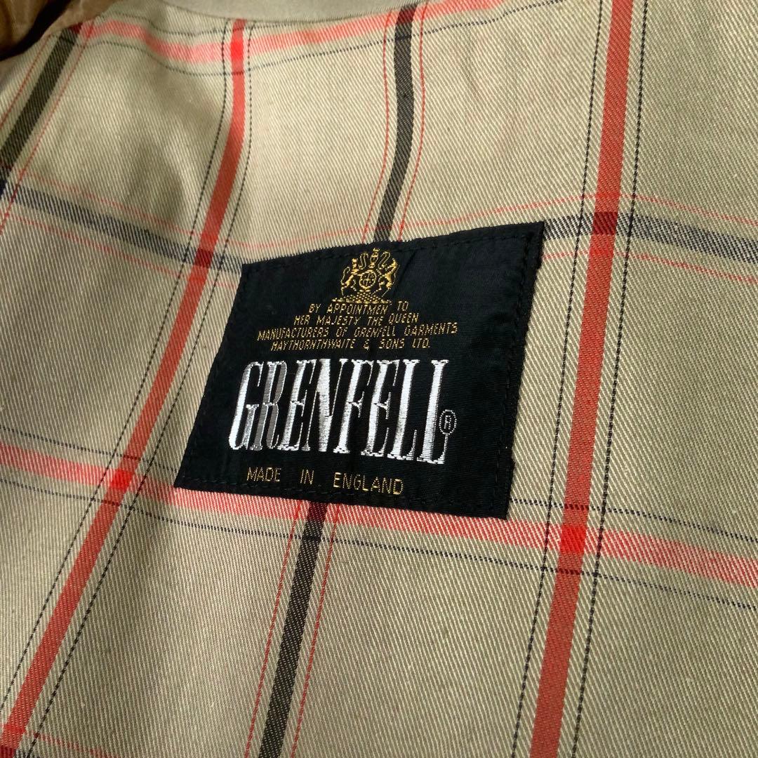GRENFELL グレンフェル トレンチコート 38 カーキ 英国製ケンジントン