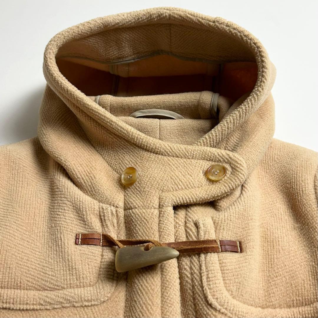 【美品】ニューヨーカー×ムーアブルック/80sウールヘリンボーンダッフルコート