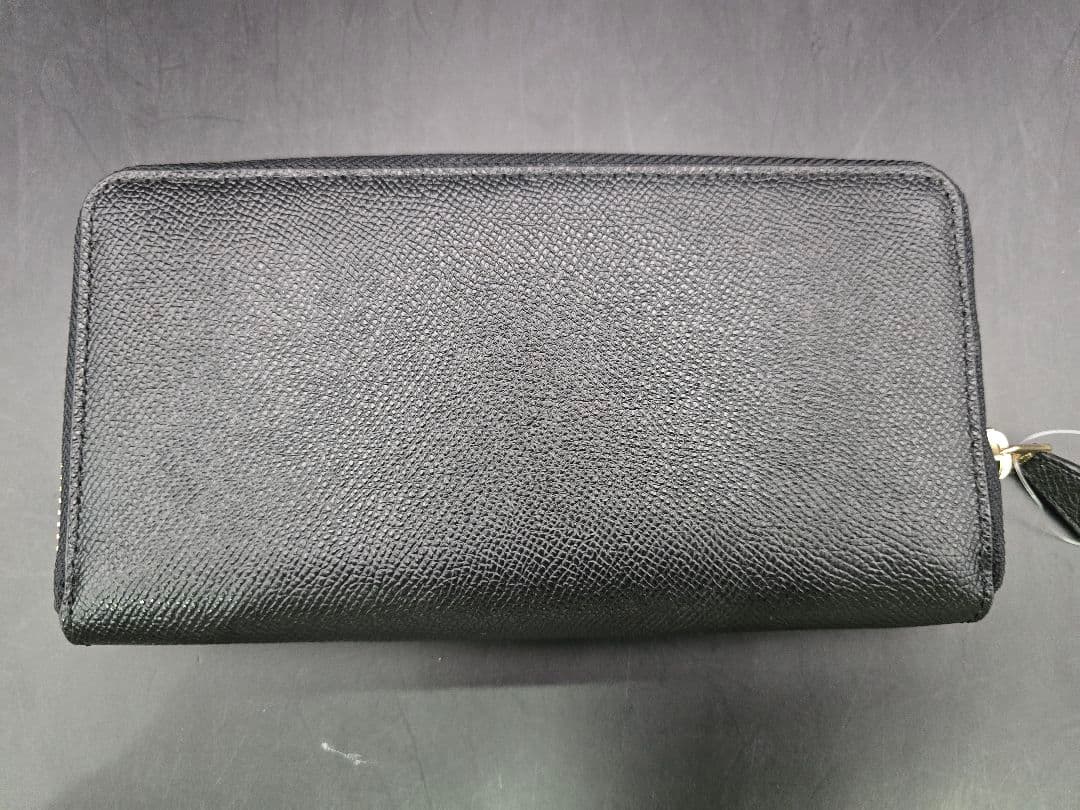 最終値下げ 未使用 コーチ COACH 長財布 黒 レザー ラウンドファスナー