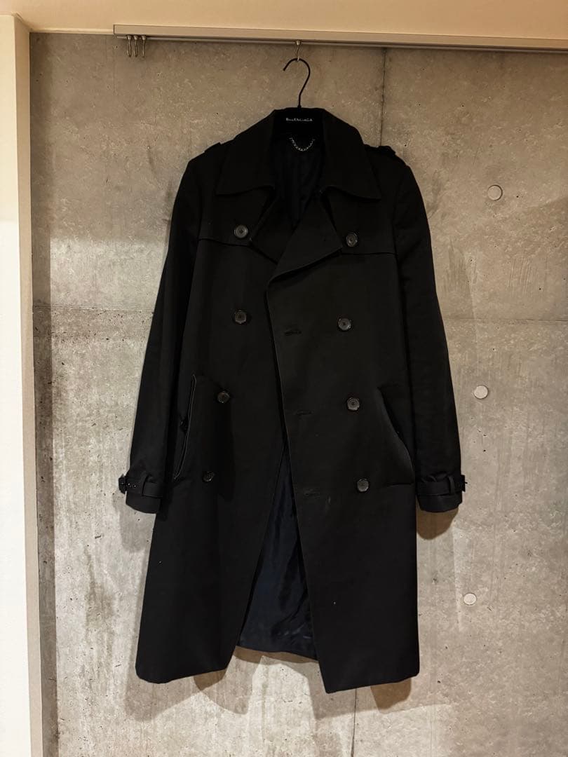 Balenciaga ブラック トレンチコート