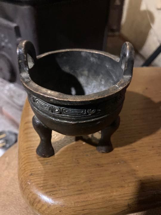 中国　青銅器香炉