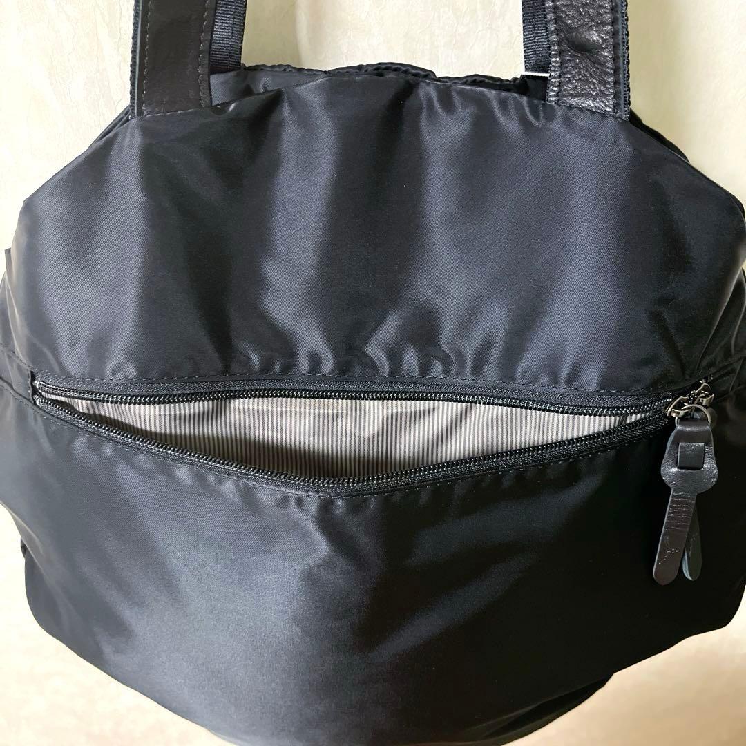 新品＊慈雨 ジウ jiu センソユニコ ドット柄ハンドバッグ トートバッグ 黒