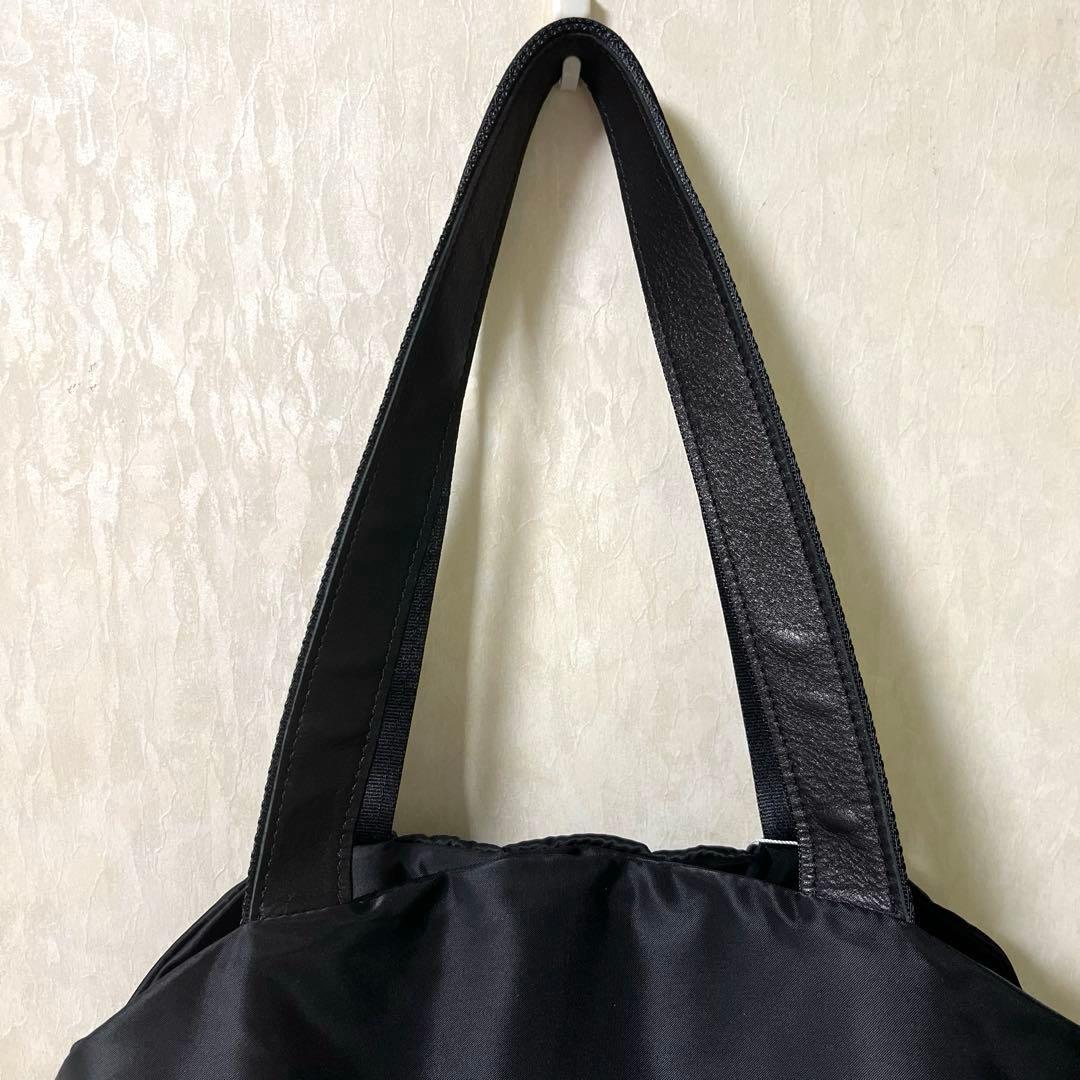 新品＊慈雨 ジウ jiu センソユニコ ドット柄ハンドバッグ トートバッグ 黒