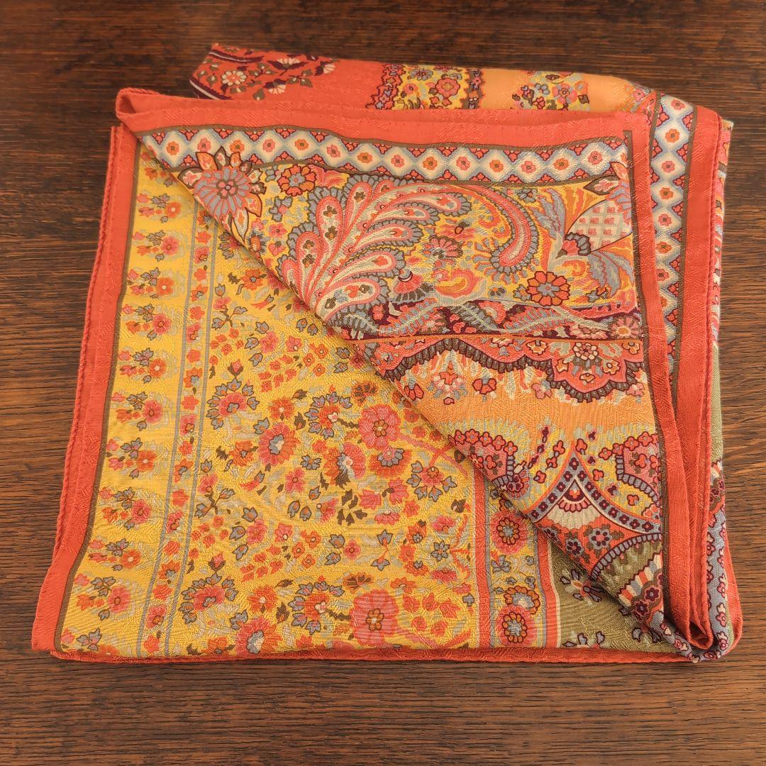 エトロ 民族調ヴィンテージウール ショール