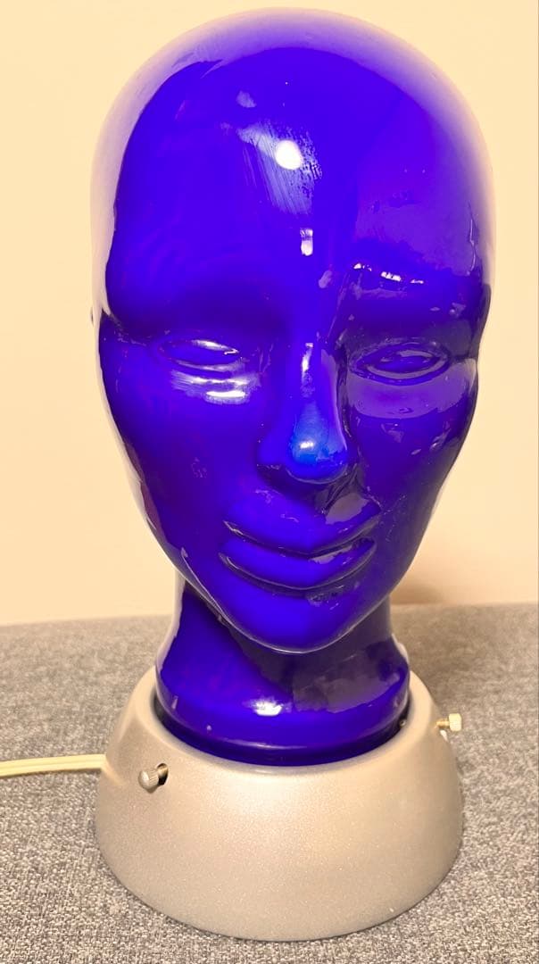 ヴィンテージ ガラス製 マネキン ヘッドランプ　ディスプレイ　インテリア　レア