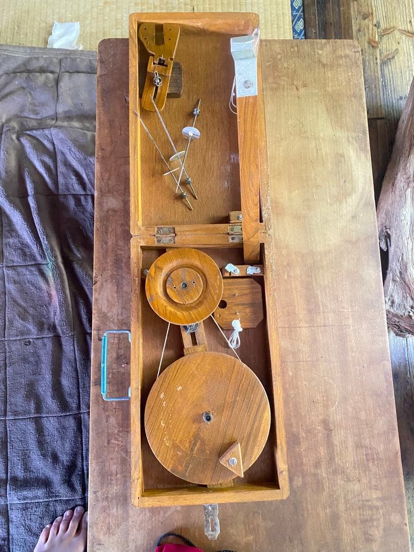 チャルカと木製スピンドルセット