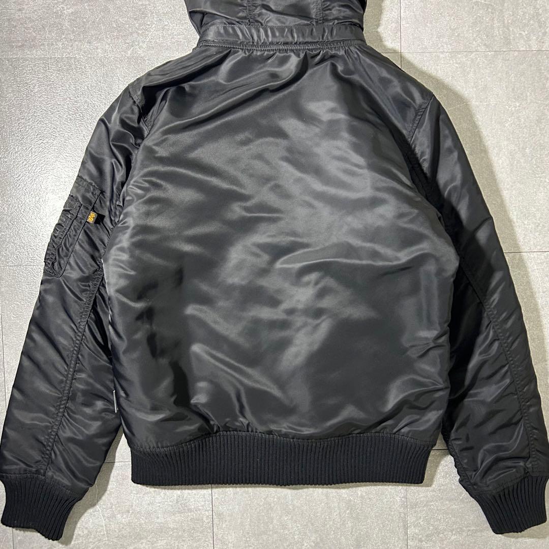 美品✨アルファインダストリーズ フーデッド リブジャケット 赤タグ サーモライト