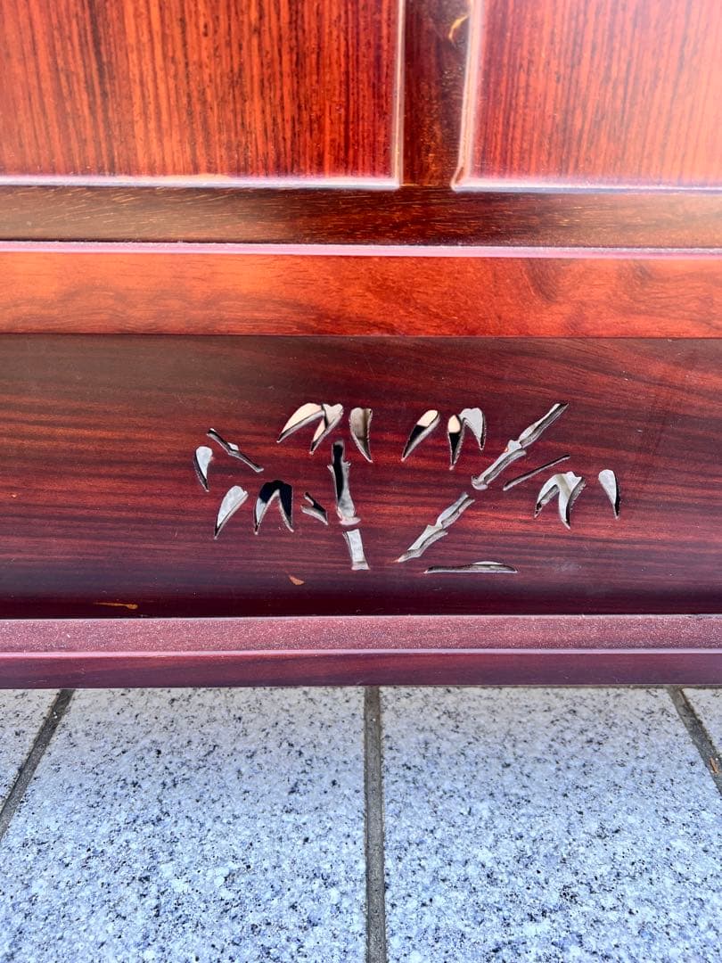 唐木 衝立 ついたて 透かし彫り インテリア アンティーク 目隠し 仕切り板