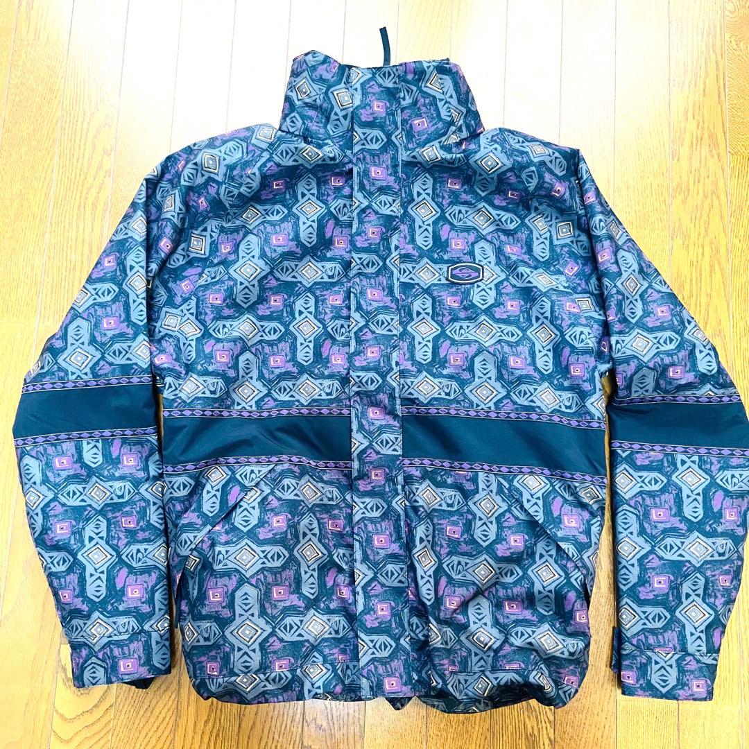 新品90s風クイックシルバースノーボードジャケットパンツウェア上下セットおまけ付