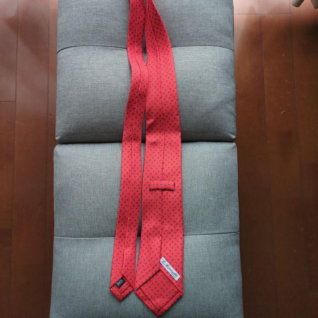 【未使用新品】E. MARINELLA マリネッラ　 ネクタイ オレンジ系