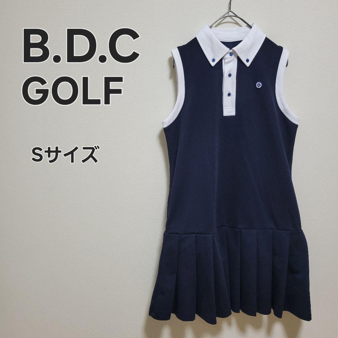 【タグ付き未使用】B.D.C GOLF ノースリーブポロワンピース Sサイズ