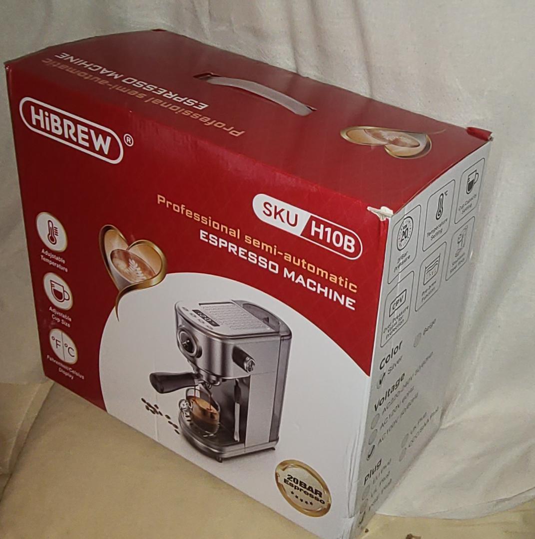 【新品同】 半自動　エスプレッソ　コーヒーマシン HiBREW H10B