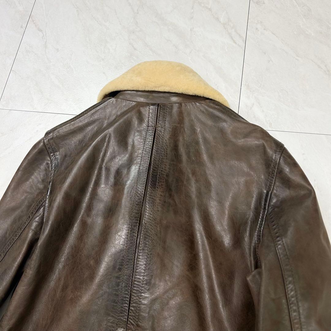 名作 Belstaff ゴールドレーベル レザー パンサージャケット 本革 42