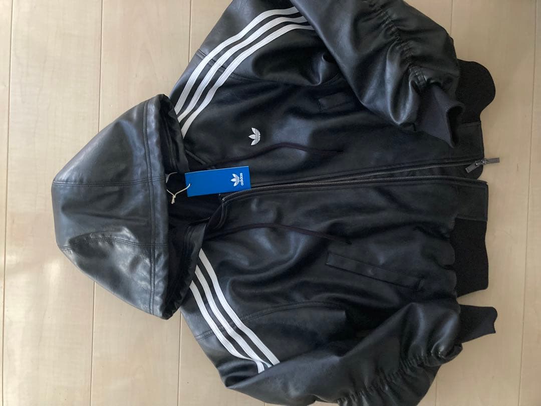 adidas ADILENIUM ビンテージ フェイクレザージャケットLサイズ