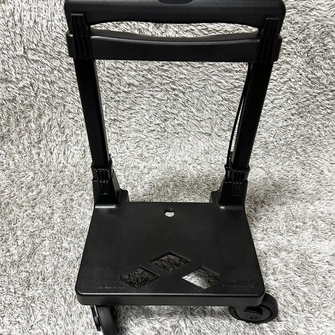 【極美品】スワニー キャリーバッグ 4輪ストッパー付　黒　リボン