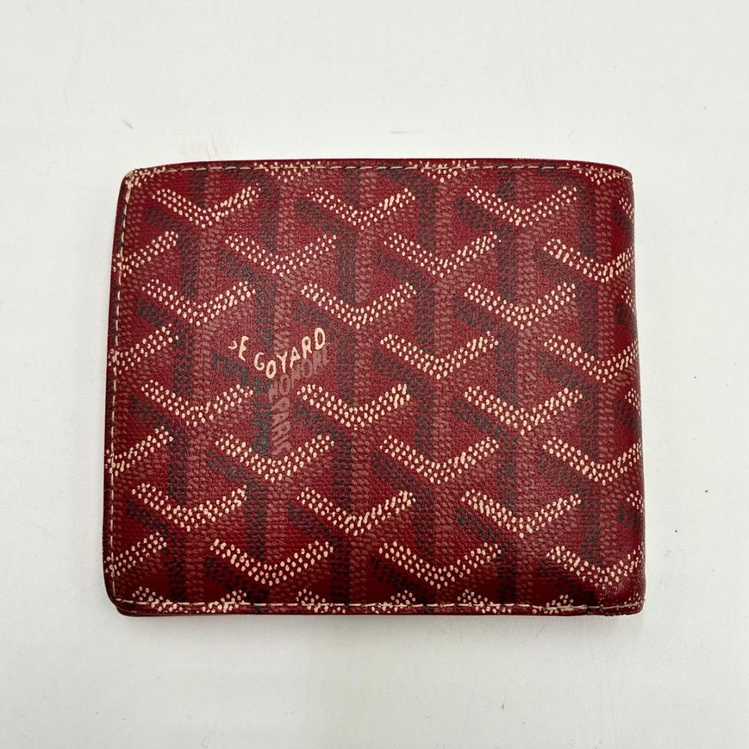 入手困難 ゴヤール GOYARD 折財布 pvc レッド メンズ ユニセックス