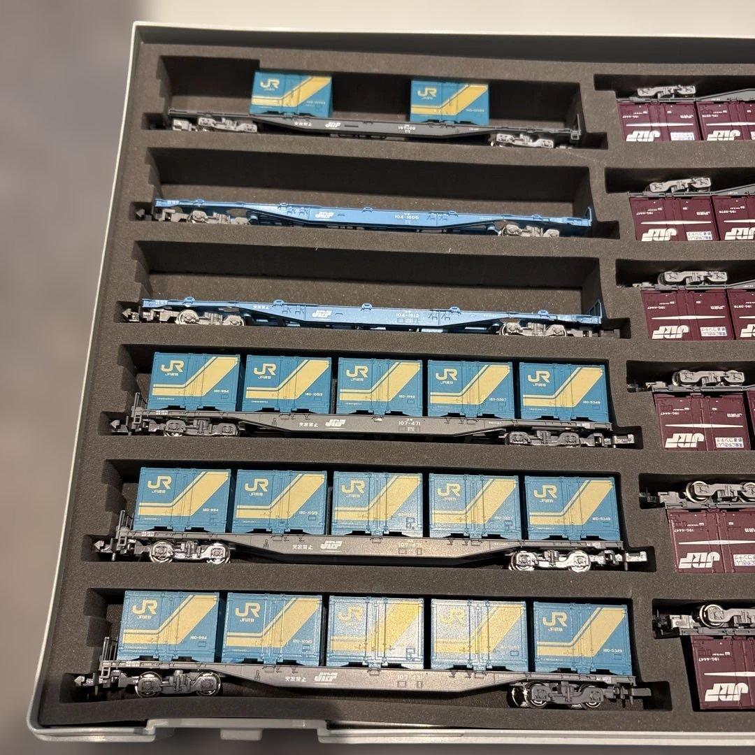 た*ち様 TOMIX KATO コキ104 コキ107 計12両、コンテナ47個