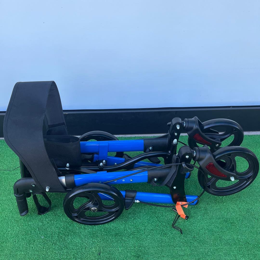 シルバーカー コンパクト ブレーキ付き折り畳み車椅子