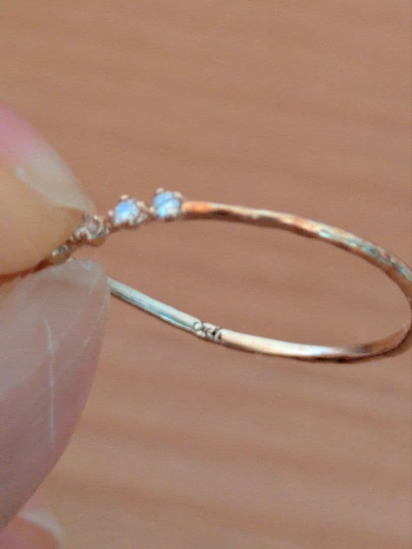 【新品】シエラ★パール・ダイヤ重ね付けリングセット