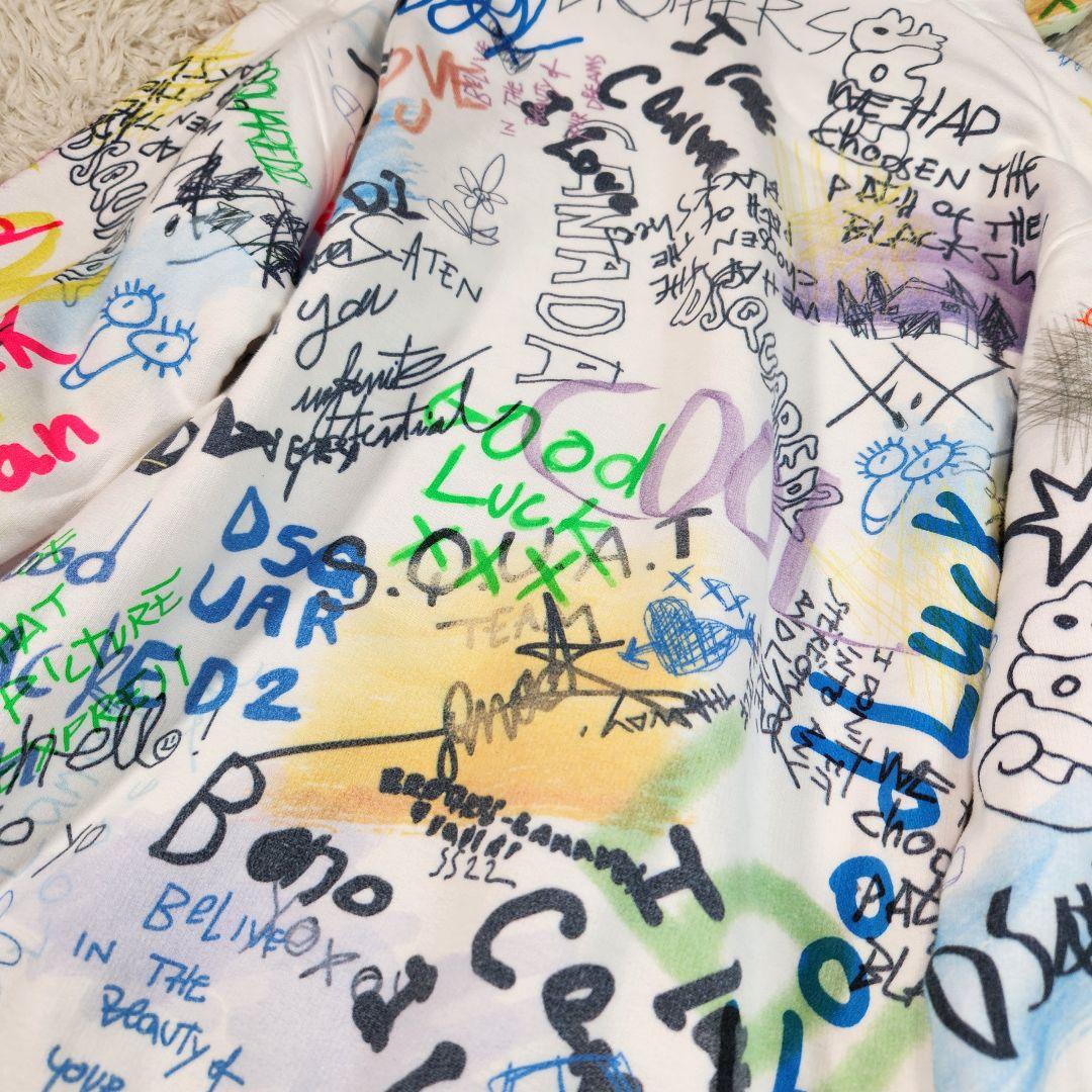 定価110000円 Dsquared2 グラフィティーパーカー　XL メンズ　白