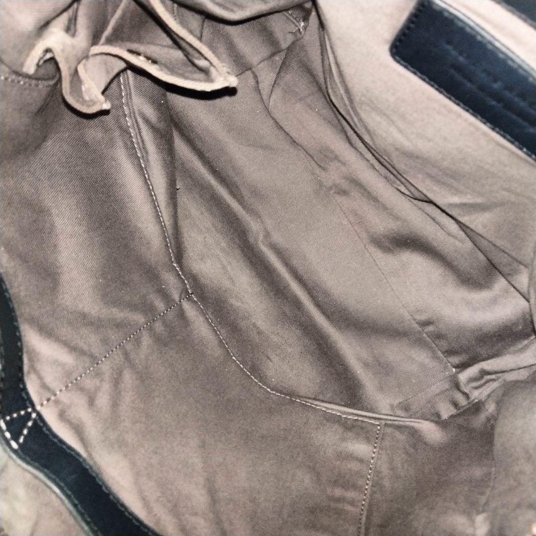 マザーハウス ヨゾラ M 2way ショルダーバッグ リュック レザー ネイビー