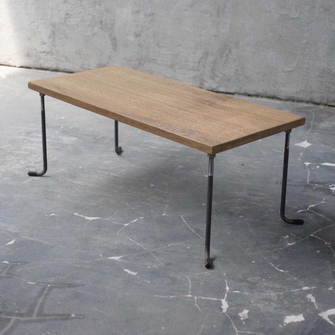 SALE【現品販売】アイアン ローテーブル 鉄脚 鉄 木 テーブル tab42