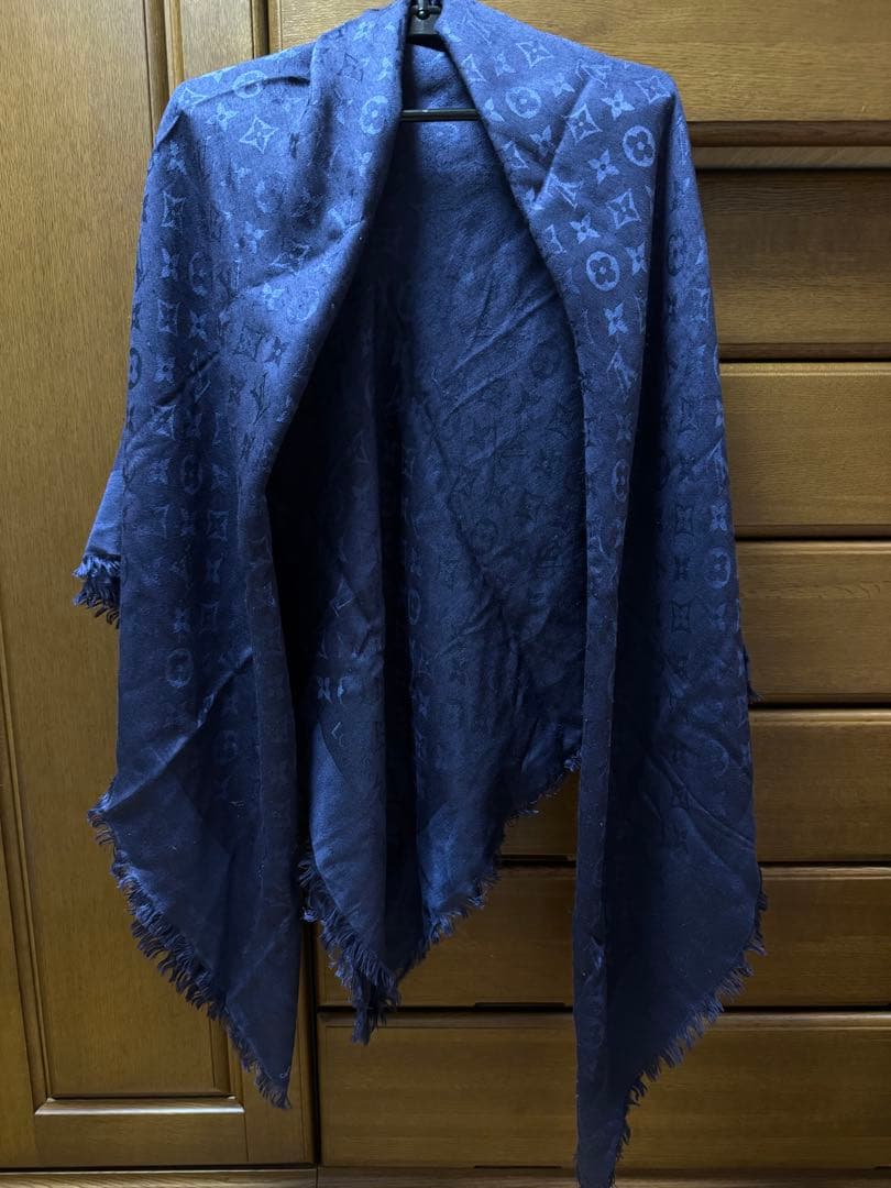 大判ショール ネイビー ルイヴィトン LOUIS VUITTON