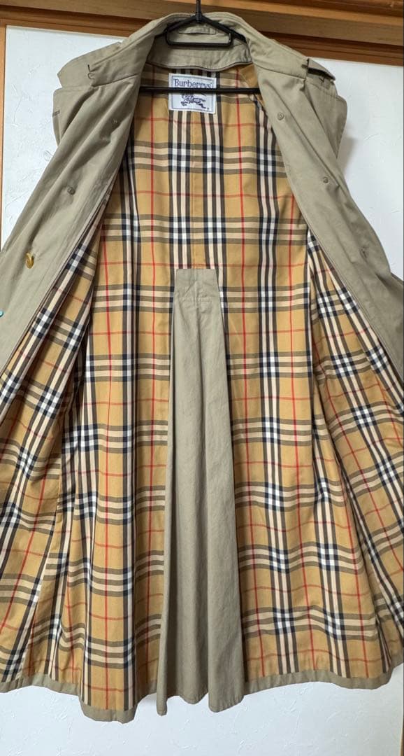 美品 バーバリー トレンチコート ライナー付ベルト付 ロングコート　9AR