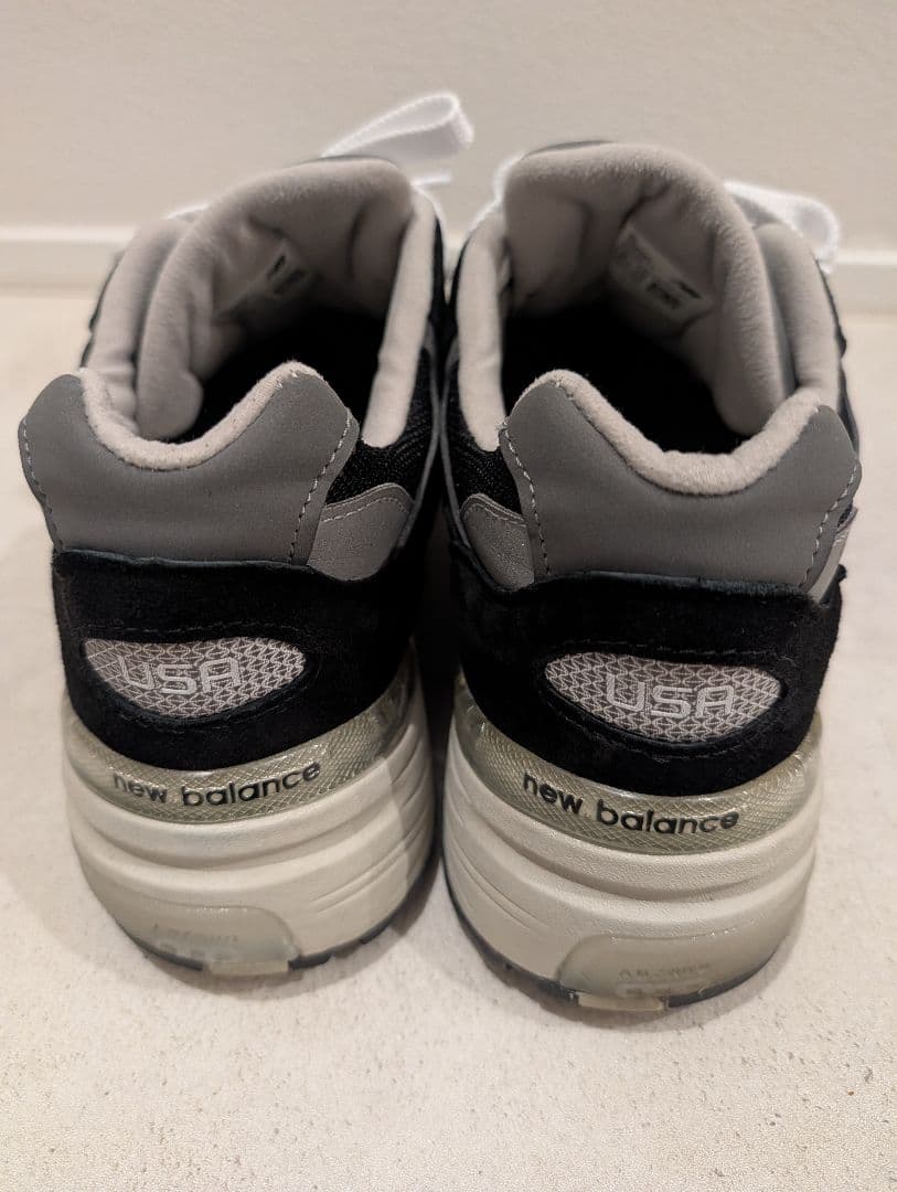 New Balance 992 ブラック(純正インソール付)