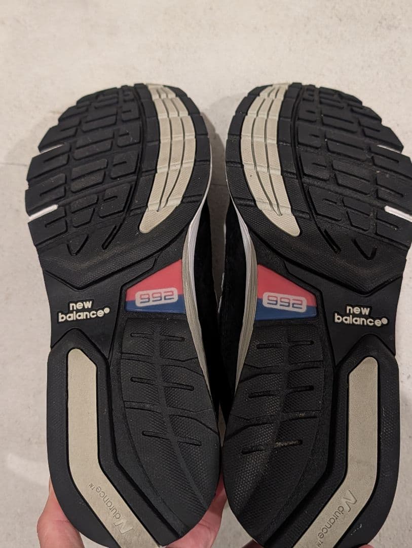 New Balance 992 ブラック(純正インソール付)