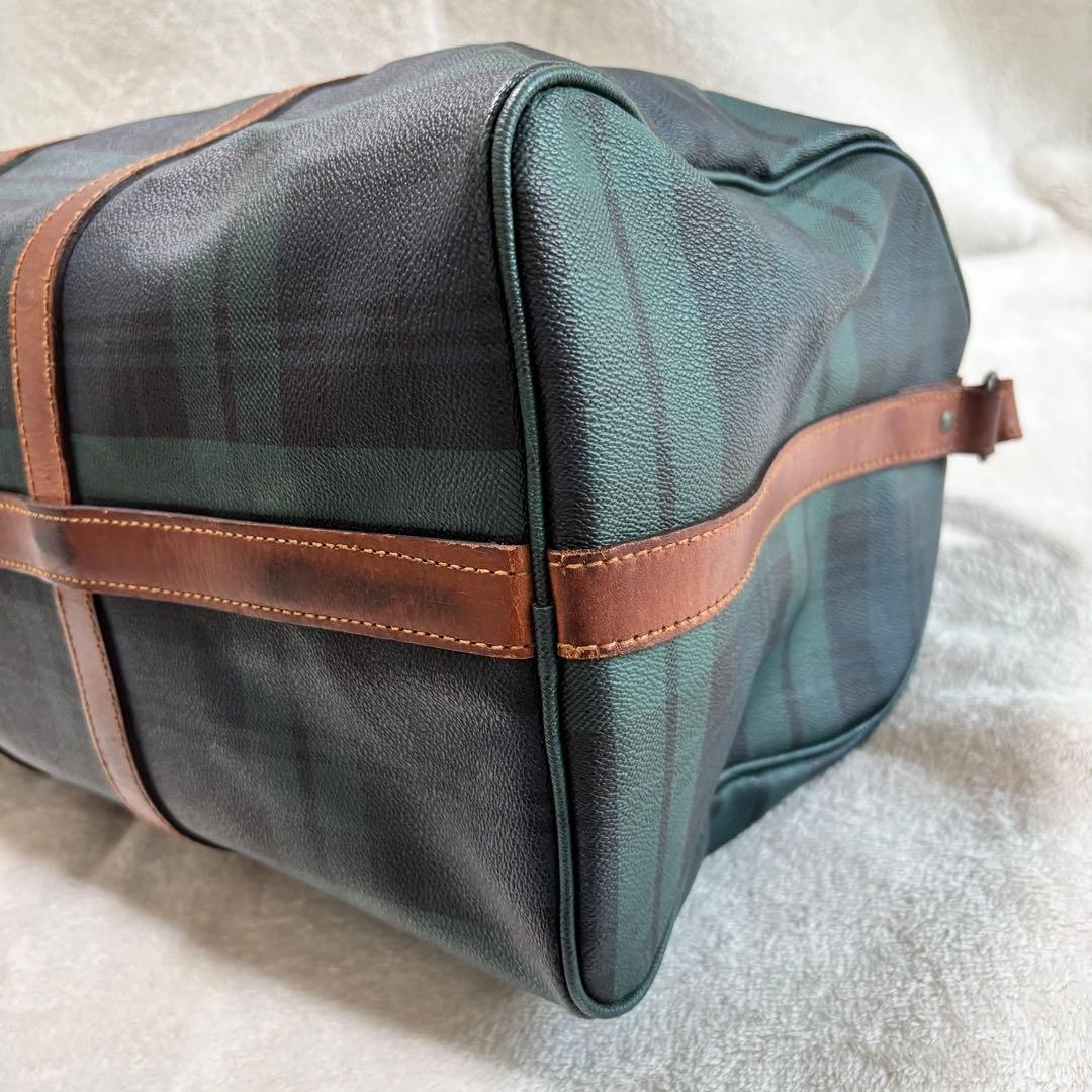 ✨️美品✨️ ポロラルフローレン ブラックウォッチ ボストンバッグ ２WAY 緑