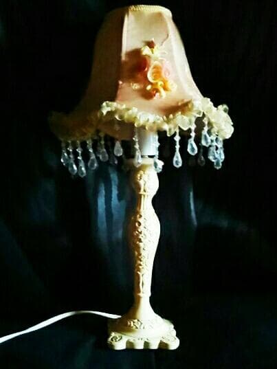 ロココ 薔薇 テーブルランプ ランプ ライト 姫系 ピンク フリル ビンテージ