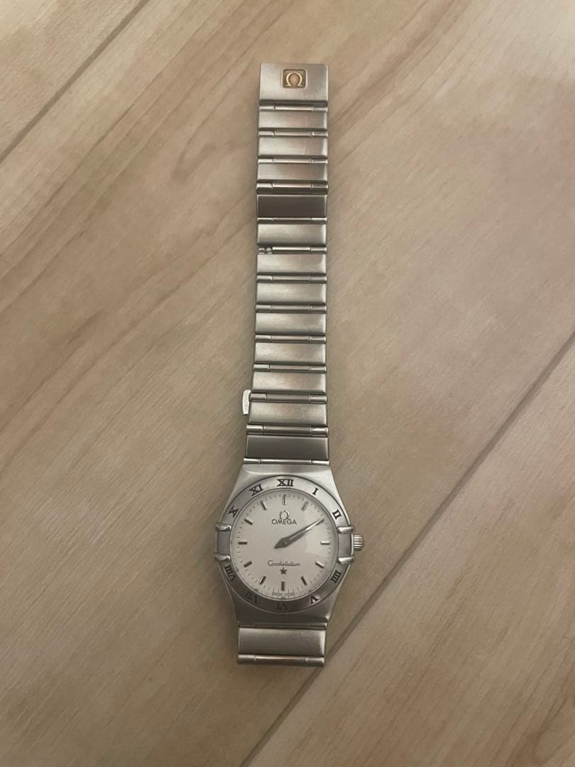オメガ アナログクォーツ 腕時計 シルバー