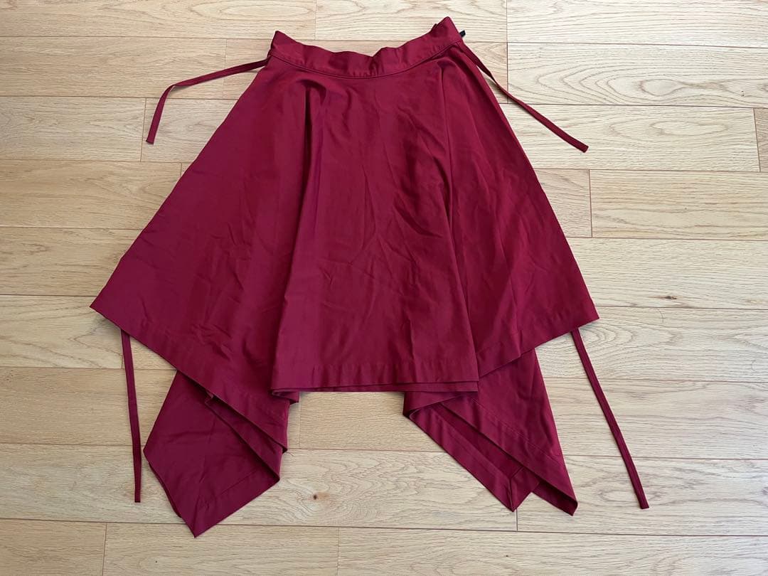 【SALE】Jean Paul Gaultier バーガンディ フレアスカート