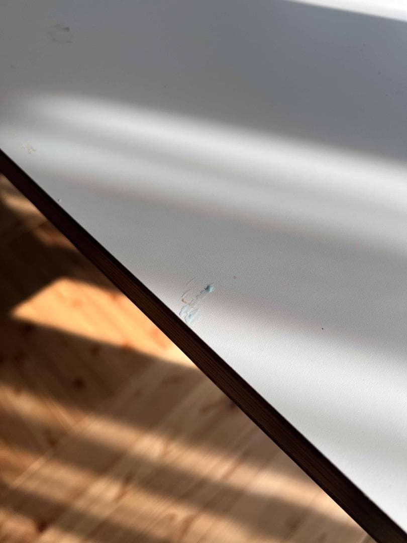 CIBONE シボネ テーブル 机 ホワイトとネイビーのリバーシブル