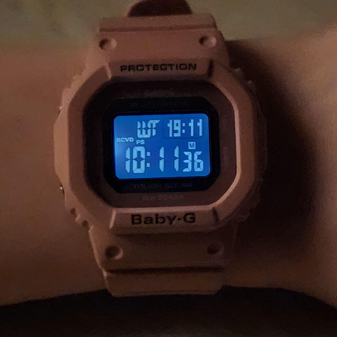 『美品』 カシオ ベビーg BABY-G 電波ソーラー 腕時計 B377