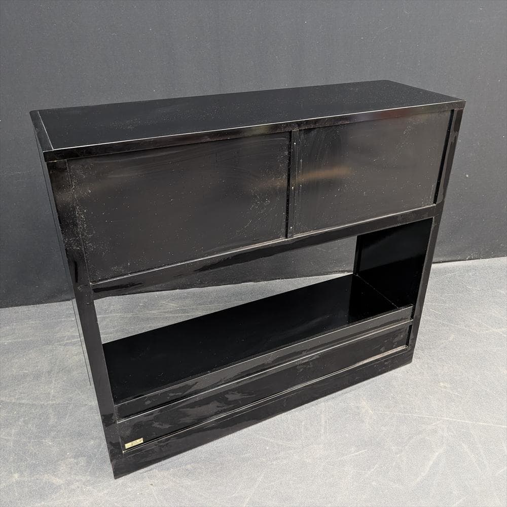 美品　本漆塗 うるしモリシゲ　飾り棚　茶棚　水屋箪笥　キャビネット　サイドボード