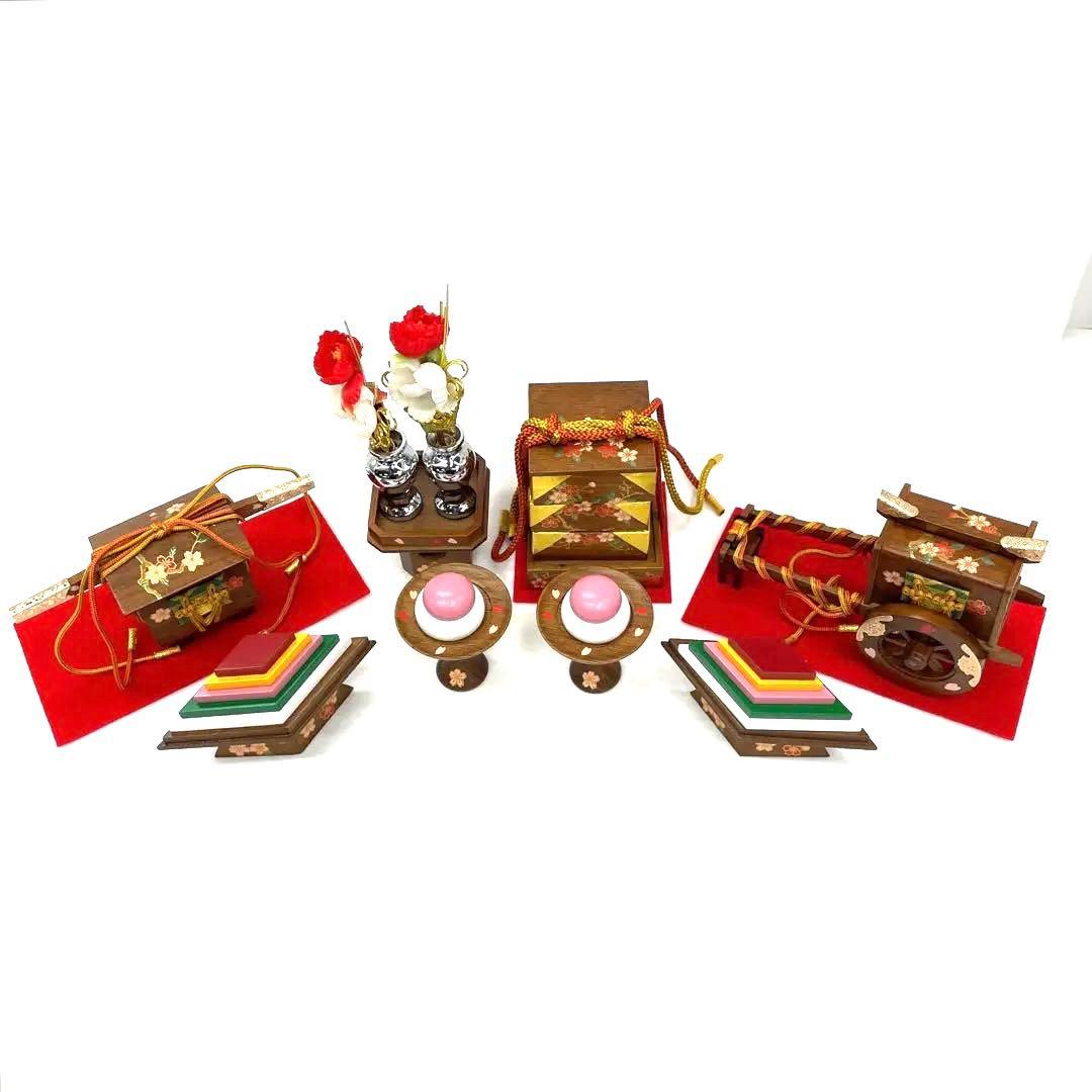 雛人形　桃の節句　雛祭り 木製雛道具