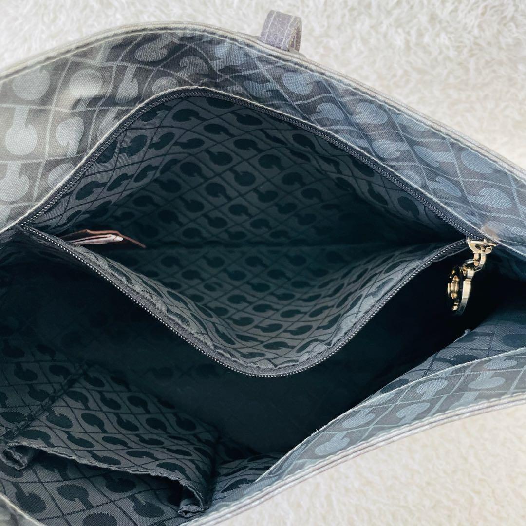 ゲラルディーニ ソフティ トートバッグ 肩掛け シルバー ハンドバッグ