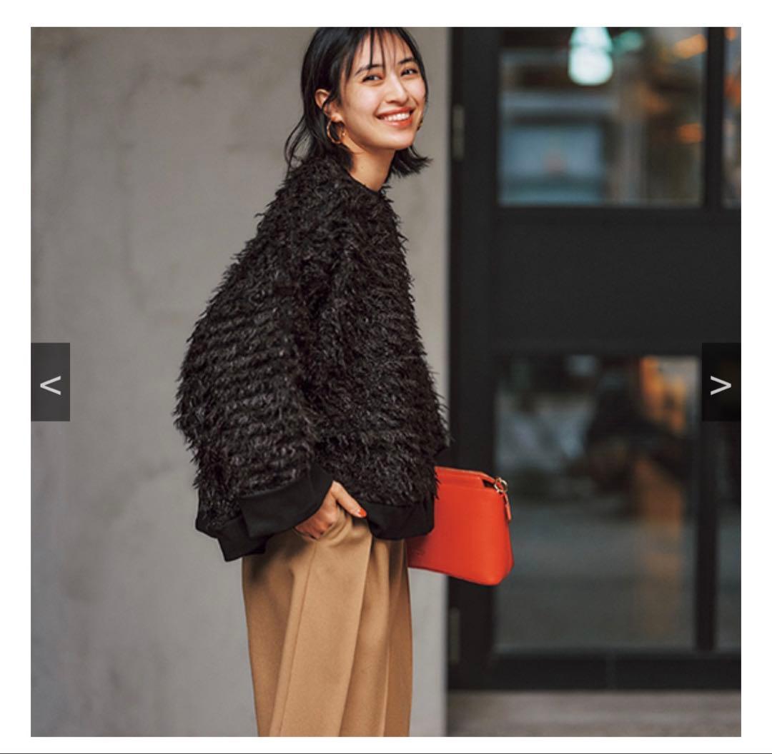 Alegre シャギープルオーバー 黒 black very 光文社