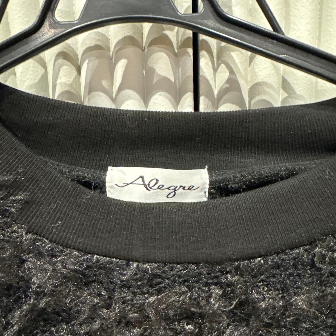 Alegre シャギープルオーバー 黒 black very 光文社