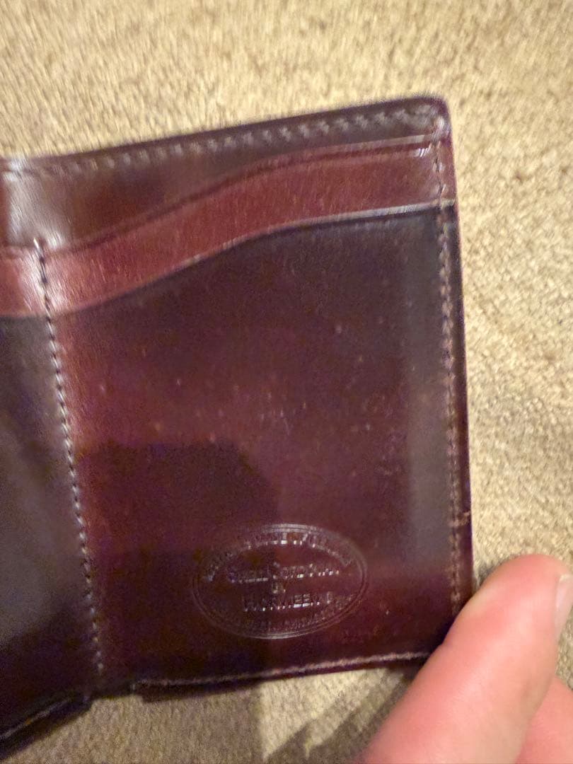 GANZO ホーウィン社 シェルコードバン 三つ折り財布