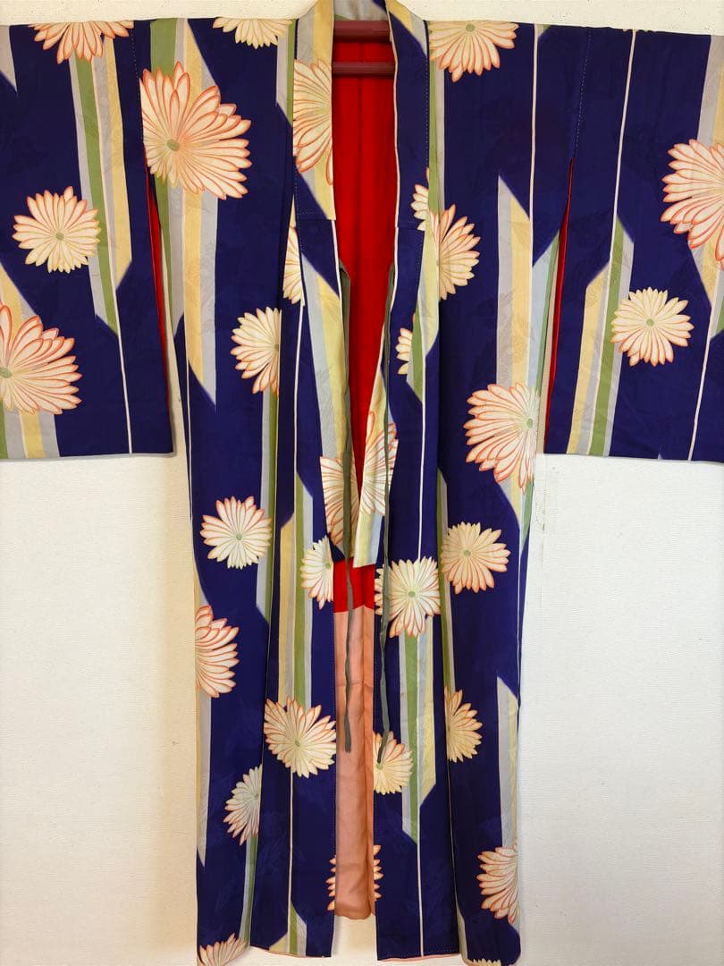 アンティーク　錦紗　子供　着物　　アンティーク着物　七五三