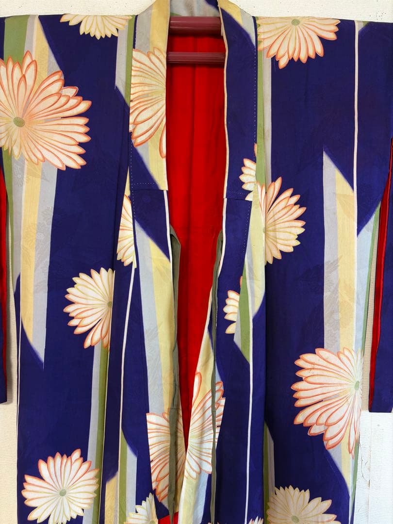 アンティーク　錦紗　子供　着物　　アンティーク着物　七五三