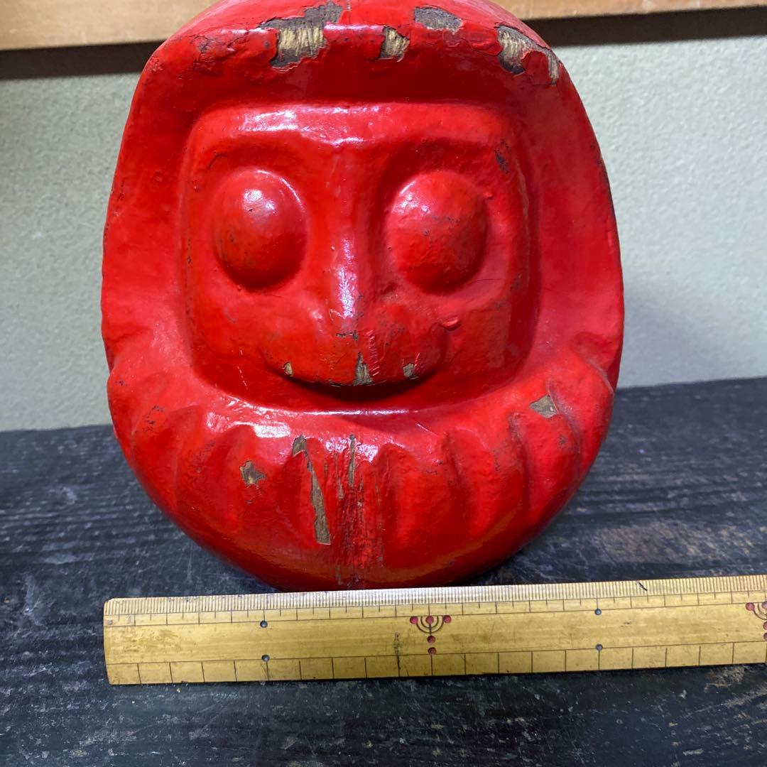 郷土玩具赤達磨張子の型15cm18cm12cm