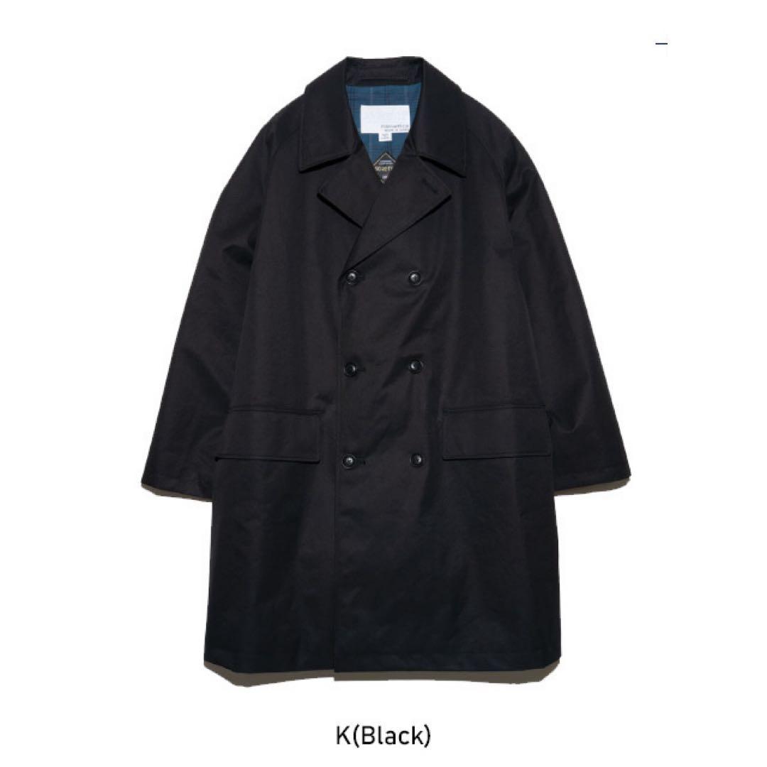 【nanamica】ゴアテックス 2Lコットンブレステッドダブルコートネイビー