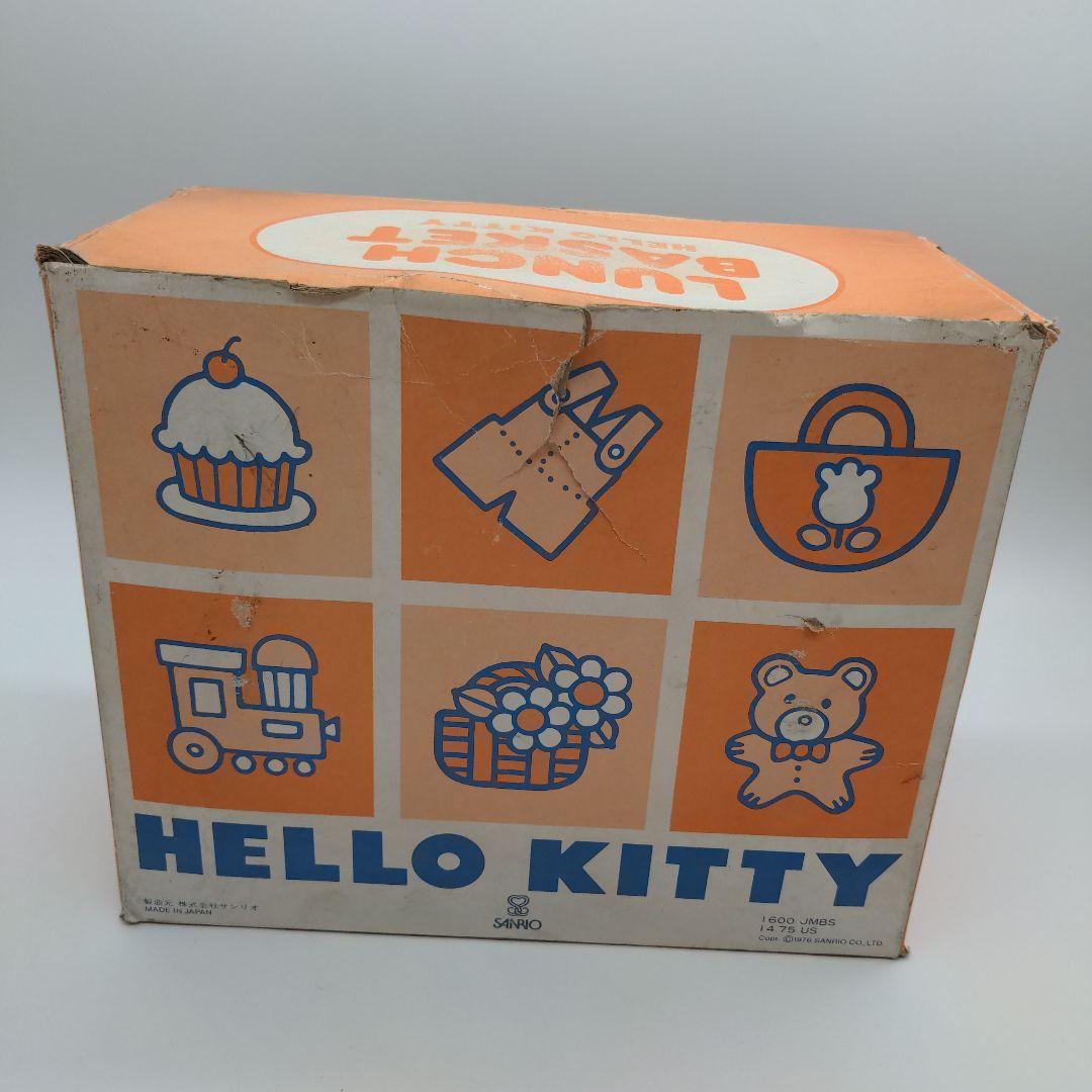 ハローキティ　昭和レトロ　ランチバスケット缶 ファンシー　1976　サンリオ